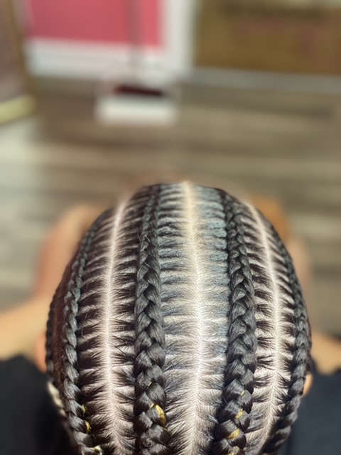 6 Stitch braids — original service photo