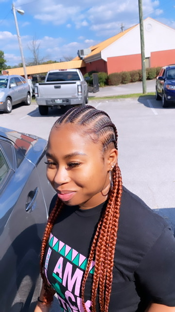 8 stitch braids — original service photo